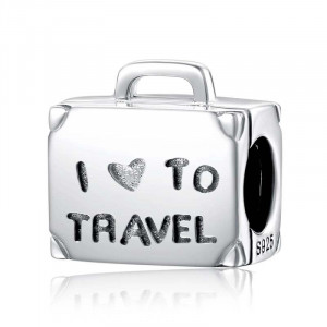 Charm Aargint 925 -Travel LUGGAGE- cha1076A
