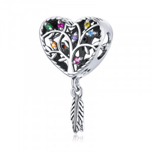 Charm Argint 925 -Tree of Life Multicolor-CHA1018C