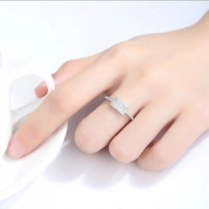 Inel Argint Cu Zirconiu Design nou Logodna-- ARG302A
