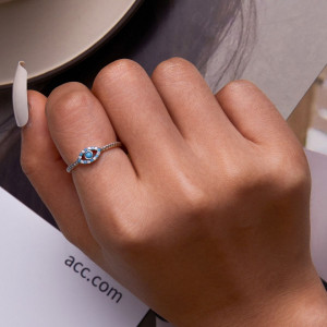INEL Argint Cu Zirconiu --EVIL EYE ---Ochiul-- ARG408B