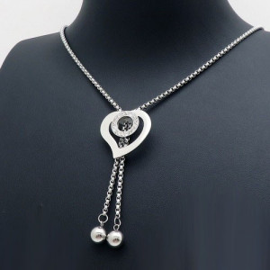 Lant Dama Inox -- INIMA ARGINTIE -- cod L374P