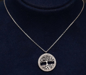 Lantisor Din Argint -- TREE OF LIFE-- ARG150A