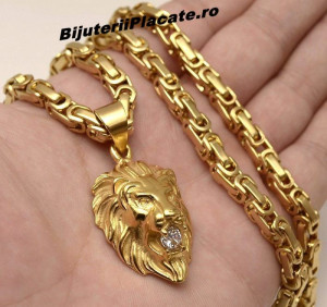 Set Lant +Pandantiv model Byzantine Ton Auriu LC40B