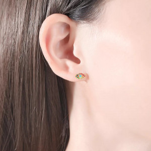 Cercei Din Argint Multicolor Model Ochi cod ARG381J