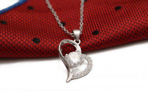 Colier cu lantisor din argint --HEART --