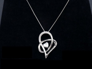 Colier cu lantisor din argint -- I LOVE YOU ALWAYS AND FOREVER--ARG201