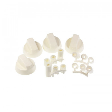 Butoane aragaz universale set 4 buc, adaptoare