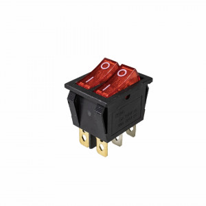 Intrerupator, comutator dublu 16A 250V AC, KCD8, T125/55