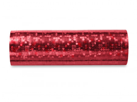 Serpentine rosii holografice 3.8m , 18 buc / set