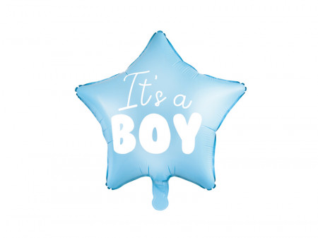 Balon stea bleu It’s a Boy din folie 48 cm