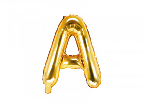 Balon auriu litera A folie 35 cm
