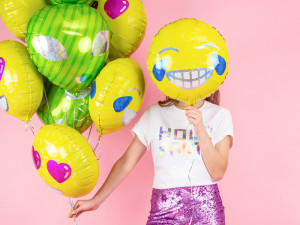 Balon Emoji Smiles din folie 45 cm