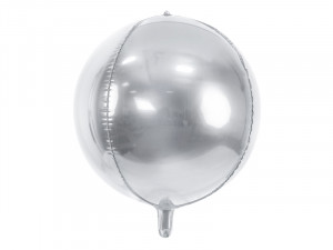 Balon folie sferica argintie 40 cm