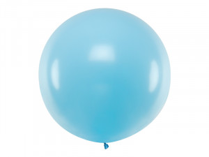 Balon jumbo rotund albastru deschis 1 metru