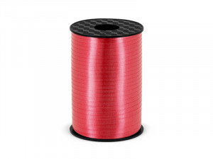 Panglica din plastic rosu 5mm / 225m