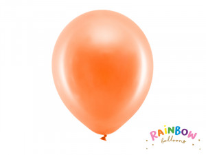 Baloane sidefate portocalii 30 cm , 10 buc / set