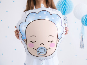 Balon forma cap bebelus Baby Boy 40x45 cm