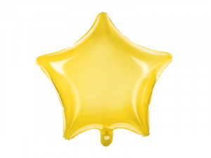 Balon stea galbena folie 48 cm