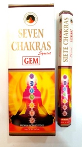BETISOARE PARFUMATE SIETE CHAKRAS GEM