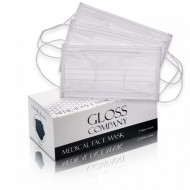 Medicinske jednokratne maske,Medical Face Mask (white) 50 pc. GLOSS