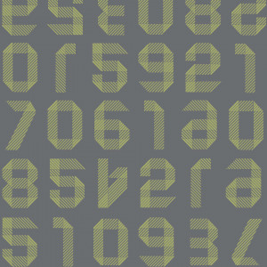 Linoleum Covor PVC Tarkett Covor PVC TAPIFLEX EXCELLENCE 80 - Origami Numbers ANIS