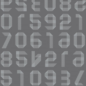 Linoleum Covor PVC Tarkett Covor PVC TAPIFLEX EXCELLENCE 80 - Origami Numbers DARK GREY