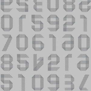 Linoleum Covor PVC Tarkett Covor PVC TAPIFLEX EXCELLENCE 80 - Origami Numbers LIGHT GREY
