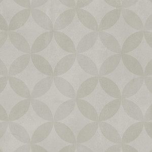 Covor PVC Tarkett antiderapant AQUARELLE FLOOR - Circle Flower SOFT GREY