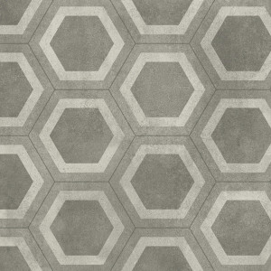 Linoleum Covor PVC Tarkett Pardoseala Antiderapanta AQUARELLE FLOOR - Honeycomb Tile GREY