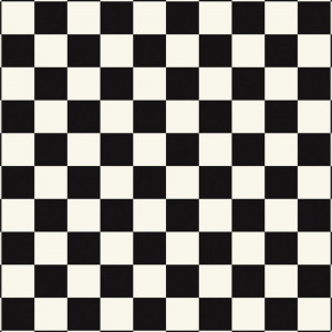 Linoleum Covor PVC Tarkett Pardoseala Antiderapanta AQUARELLE FLOOR - Square BLACK & WHITE