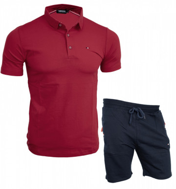 Compleu barbati tricou polo + pantaloni scurti TM65