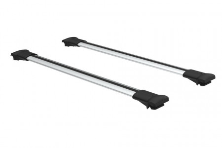 Set bare transversale portbagaj Turtle Air-v9 culoare argintie dedicate pentru FIAT QUBO MPV 08-17