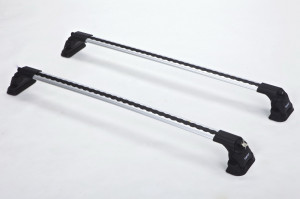 Set bare transversale portbagaj Turtle Air-v3 culoare argintie dedicate pentru MITSUBISHI L200 (Mk5) DOUBLE CAB 15-