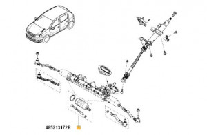 Corp bieleta Dacia Dokker/ Dacia Lodgy/ Dacia Logan/ Dacia Sandero