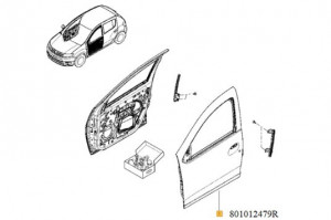 Usa stanga fata Dacia Logan II/ Dacia Logan MCV II/ Dacia Sandero II
