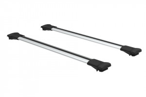 Set bare transversale portbagaj Turtle Air-v9 culoare argintie dedicate pentru MITSUBISHI L200 (Mk5) DOUBLE CAB 15-