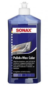 Lotiune pentru ceruit si lustruit albastru Sonax 500 ml