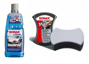 Sampon spalare si uscare 2in1, 1000ml sonax plus burete