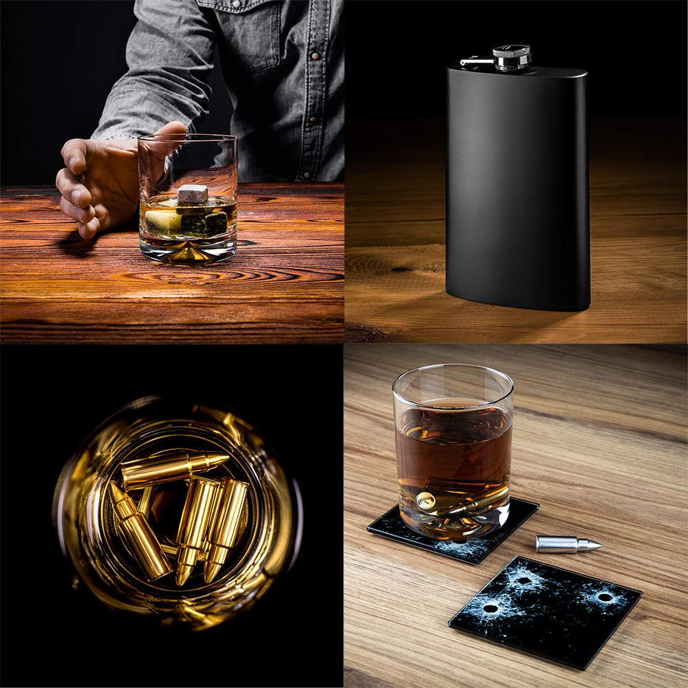 Guitar Whisky Set - Set de whisky in carcasa Elegance cu forma de chitara