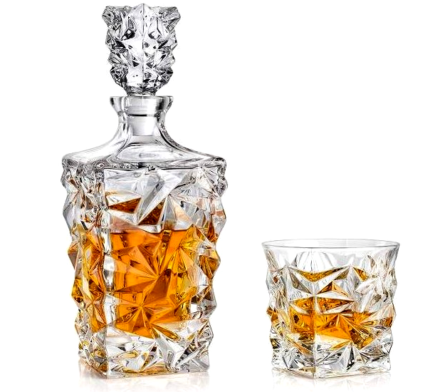 Set de cristal pentru Whiskey