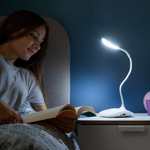 Lampa de birou reincarcabila cu Touch si Power Bank