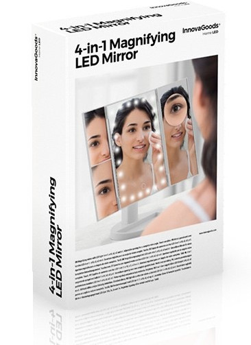 Oglinda cosmetica profesionala cu LED Machiaj XXL 4-in-1