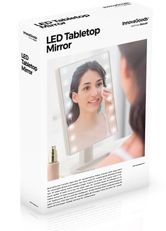 Oglinda tactila cu LED pentru machiaj