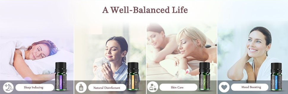 Set 12 uleiuri esentiale pure pentru aromaterapie sau masaj
