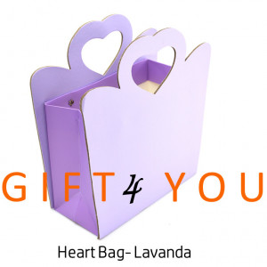 Cutie cadou Heart Bag - Lavanda