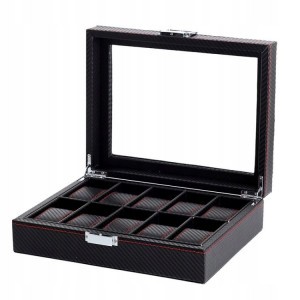 Cutie de ceas de Lux caseta pentru depozitare si organizare 6 ceasuri barbati BlackSpectrum