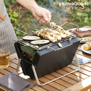 Servieta-barbeque pe carbune, portabila si pliabila