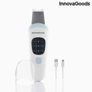 Aparat 5-in-1 de Curatare Faciala cu Ultrasunete si Ionic Feanser, peeling, curatare profunda, absorbtie, hidratare si lifting, ecran LCD