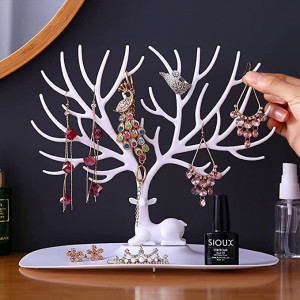 Cutie de bijuterii tip stand decorativ cerb pentru cercei, bratara, lantisor MyDeer
