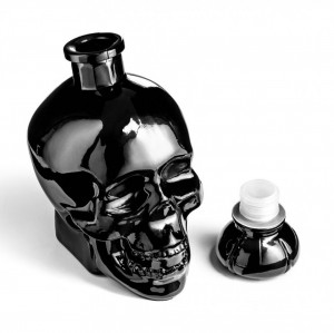 Sticla Decantor Whiskey Craniu Black